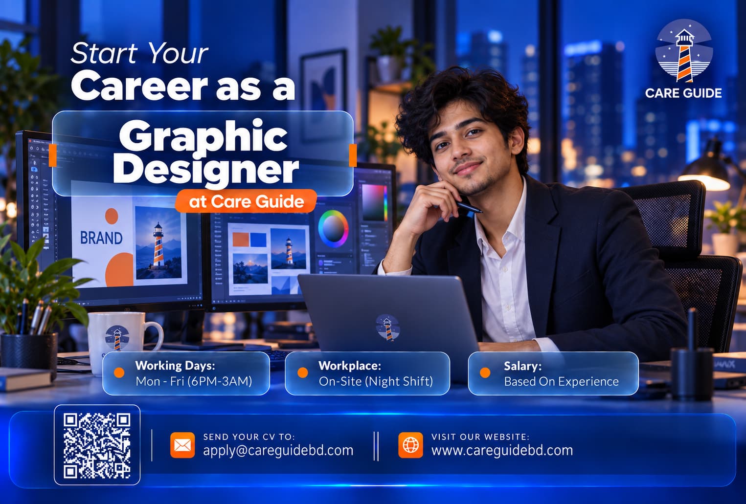 Start your career as a Graphic Designer at Care Guide