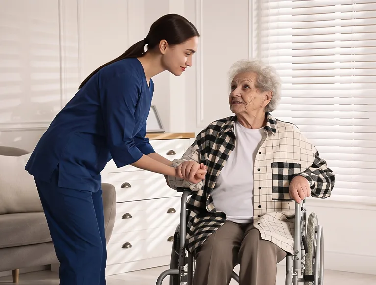 Cottage Home Care team member assisting an OPWDD-enrolled individual