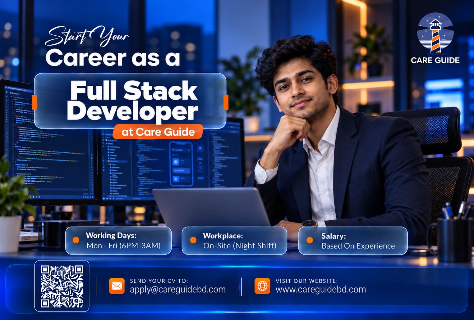 Start your career as a Full Stack Developer at Care Guide