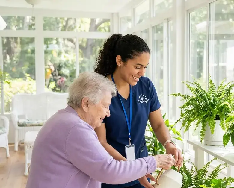 Cottage Home Care team member ready to help with MLTC enrollment