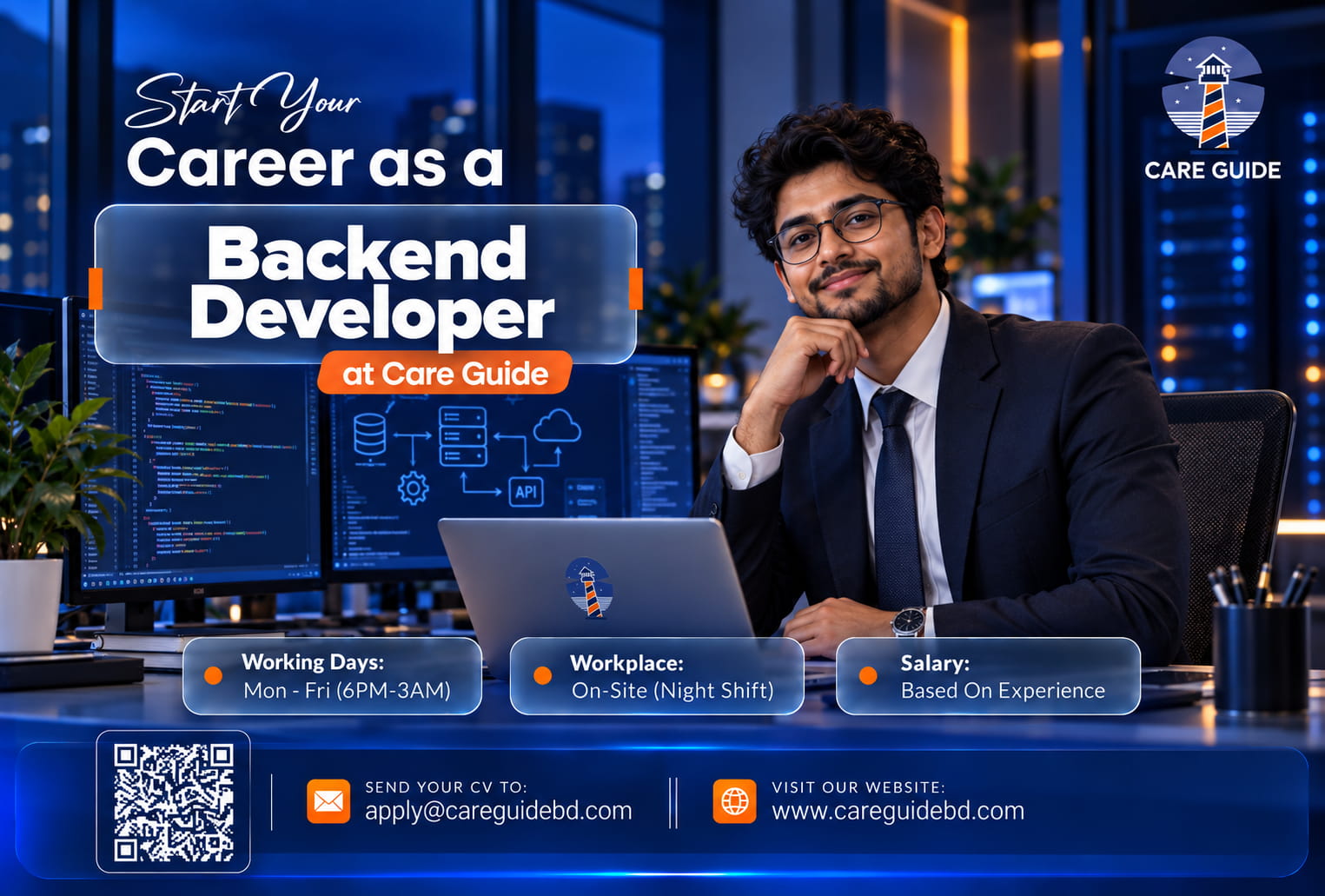 Start your career as a Backend Developer at Care Guide