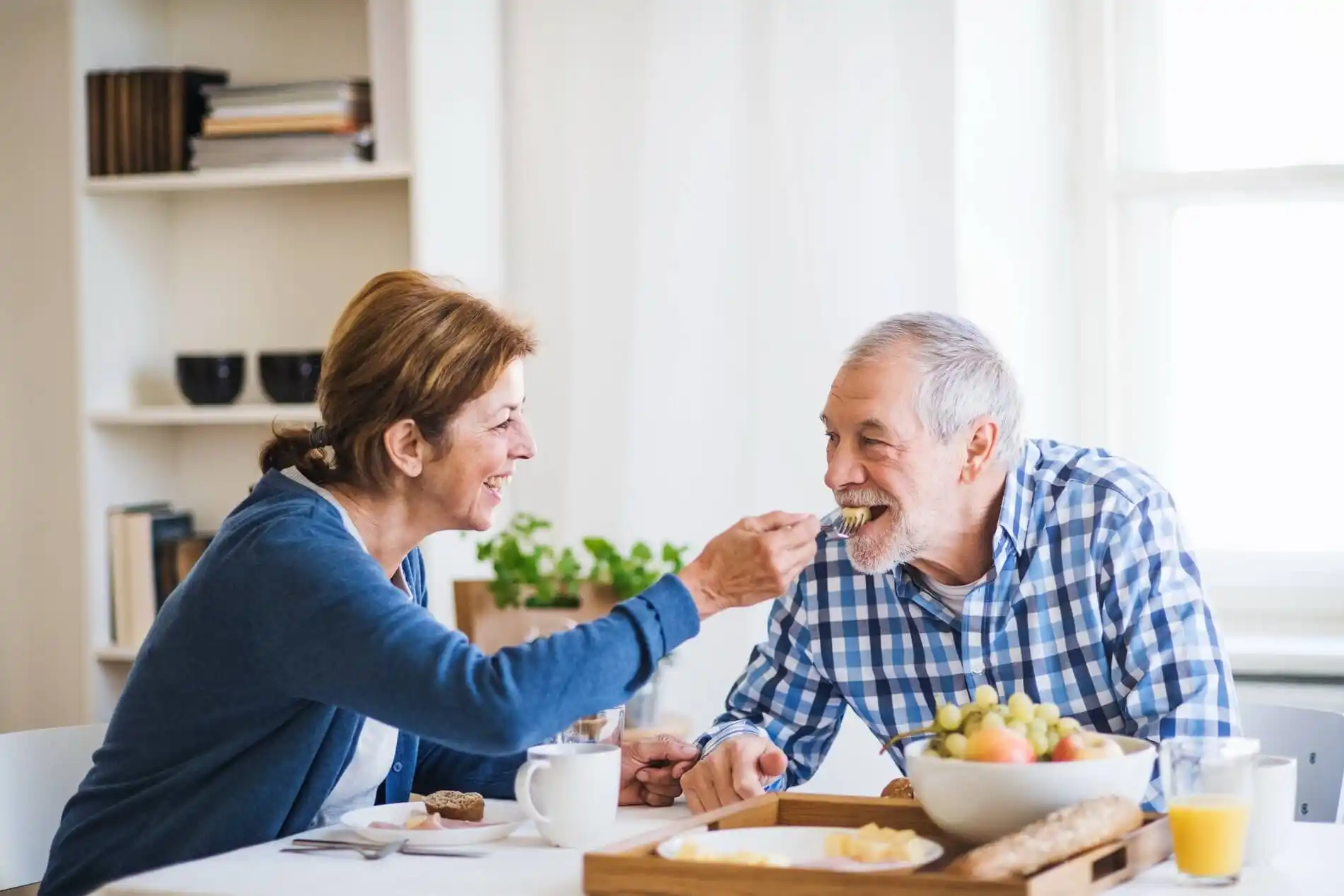 Professional Caregiver Assisting Elderly Person