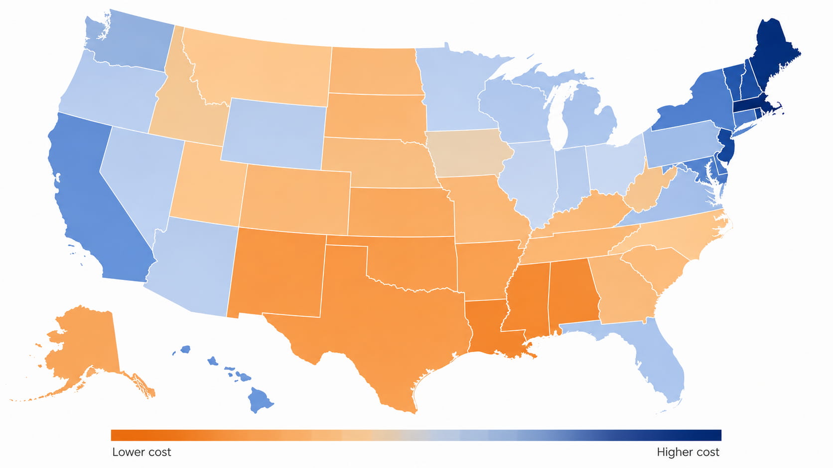 Which States Have the Highest Nursing Home Care Costs?