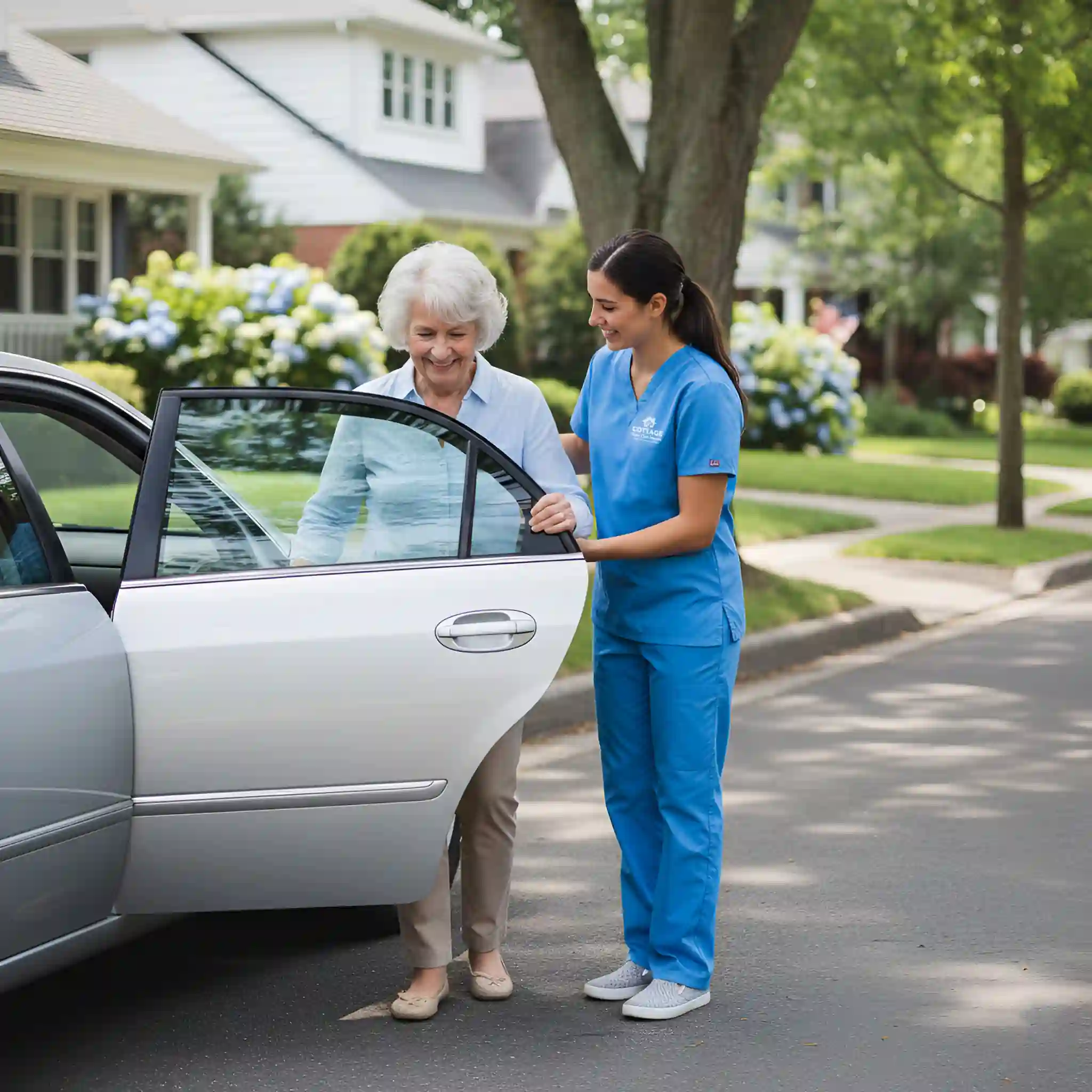 Cottage Home Care caregiver supporting a client in Suffolk, New York